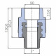 Переходник Ekoplastik 90x3 наружная резьба