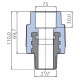 Переходник Ekoplastik 75x2 1/2 наружная резьба
