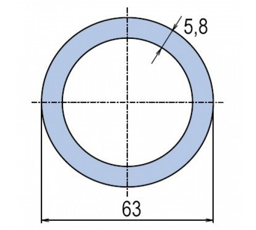 Труба полипропиленовая Ekoplastik PN10 63x5,8 (штанга: 4 м)