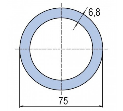 Труба полипропиленовая Ekoplastik PN10 75x6,8 (штанга: 4 м)