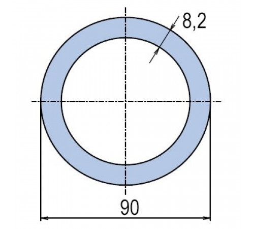 Труба полипропиленовая Ekoplastik PN10 90x8,2 (штанга: 4 м)