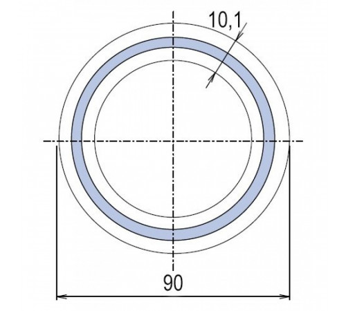 Труба полипропиленовая Ekoplastik Fiber Basalt Plus 90x10,1 (штанга: 4 м)