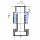 Переходник Ekoplastik 20x1 металлическая вставка и накидная гайка