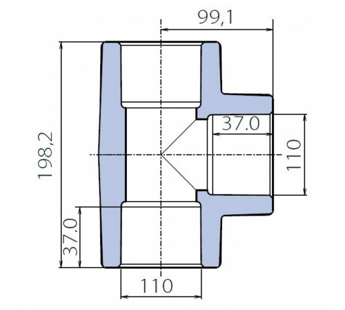 Тройник Ekoplastik 110