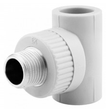 Тройник Ekoplastik 25x3/4x25 наружная резьба