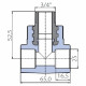 Тройник Ekoplastik 25x3/4x25 наружная резьба