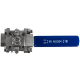 Кран шаровый муфтовый под привод нержавеющий (3PC), AISI304 DN20 (3/4