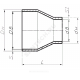 Переход стальной концентрический Дн 377х9,0-159х6,0 (Ду 350х150) бесшовный ГОСТ 17378-2001