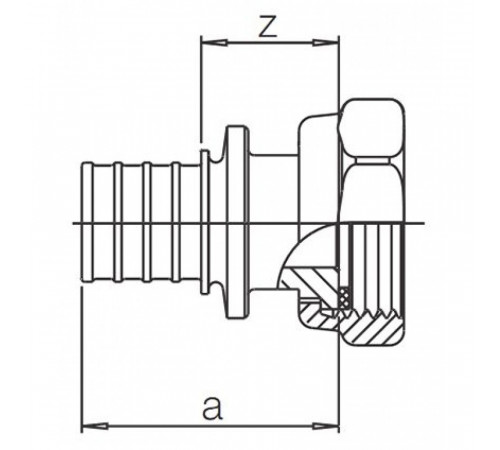 Переходник Rehau Rautitan 25-G3/4 RX