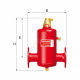 Сепаратор сталь Flamcovent F Ду 50 Ру10 фл горизонт Flamco 28141