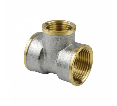Тройник лат перех Ду32х25х32 м/м никель Aquasfera 9008-06