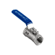 Кран шаровый муфтовый стандартнопроходной нержавеющий (1PC), AISI304 DN15 (1/2
