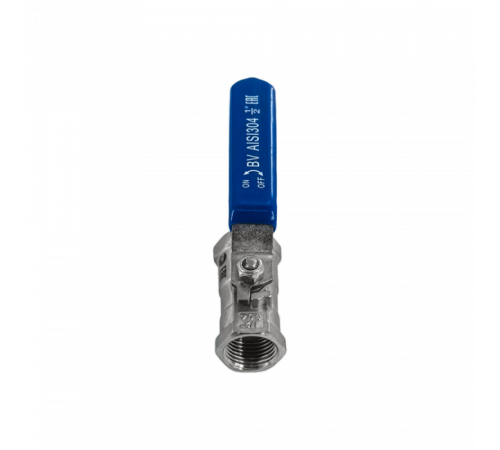 Кран шаровый муфтовый стандартнопроходной нержавеющий (1PC), AISI304 DN15 (1/2