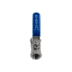 Кран шаровый муфтовый стандартнопроходной нержавеющий (1PC), AISI304 DN15 (1/2