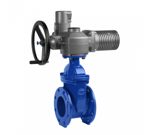 Задвижка запорная Гранар KR12 DN40с электроприводом Auma SA07.6, 380 В