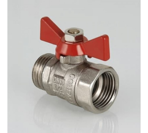 Кран шаровой облегченный VALTEC COMPACT В-Н, бабочка 3/4'
