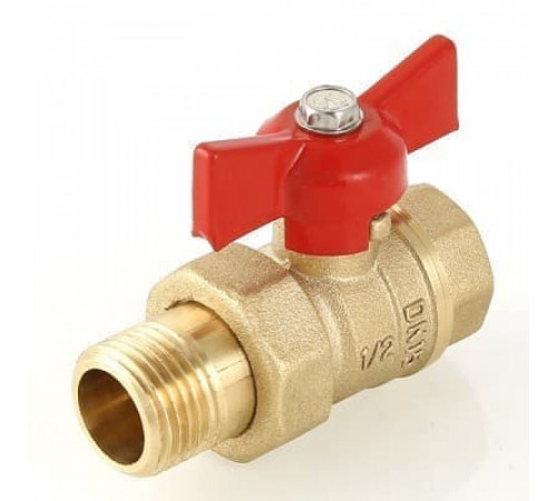 Кран шаровой VALTEC «СТАНДАРТ» с американкой , бабочка 3/4'