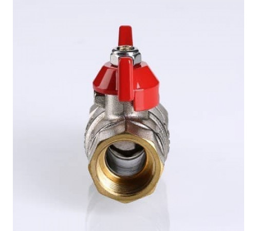 Кран шаровой VALTEC BASE с полусгоном (американкой), бабочка 3/4'