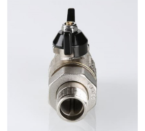 Кран шаровой усиленный VALTEC PERFECT с полусгоном (американкой) , бабочка 1'