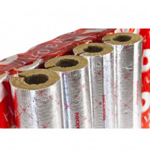 Цилиндр навивной минеральная вата ROCKWOOL 100 кашированный фольгой 50/57 L=1м ROCKWOOL 135260