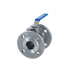 Кран шаровый фланцевый двусоставной нержавеющий (2PC), AISI304 DN20 (3/4"), (CF8), PN16