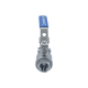 Кран шаровый муфтовый двусоставной с фиксатором нержавеющий (2PC), AISI304 DN15 (1/2