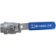 Кран шаровый муфтовый двусоставной с фиксатором нержавеющий (2PC), AISI304 DN15 (1/2