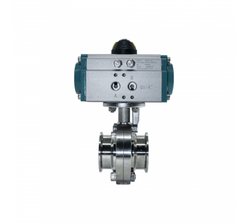 Затвор дисковый Clamp нержавеющий, AISI304 DN50 (2