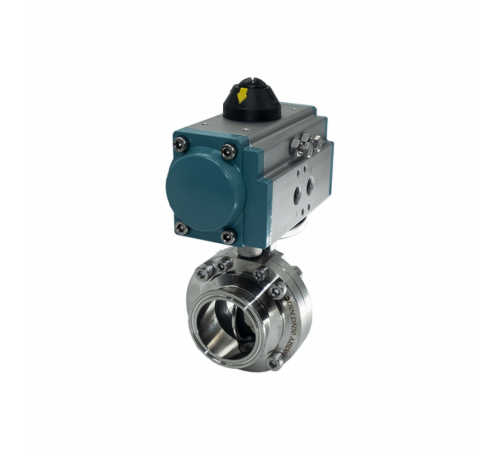 Затвор дисковый Clamp нержавеющий, AISI304 DN50 (2
