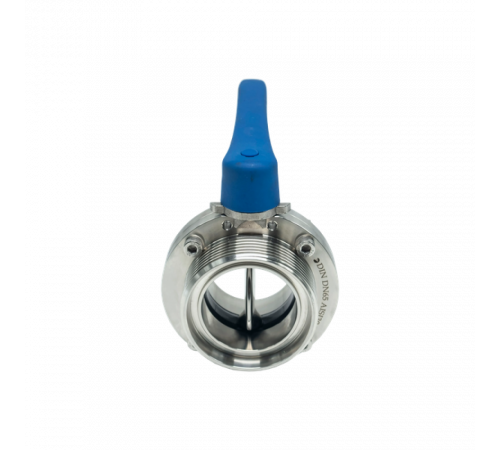 Затвор дисковый резьбовой нержавеющий под привод, EPDM, AISI304 DN65 (2_1/2