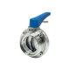 Затвор дисковый резьбовой нержавеющий под привод, EPDM, AISI304 DN65 (2_1/2