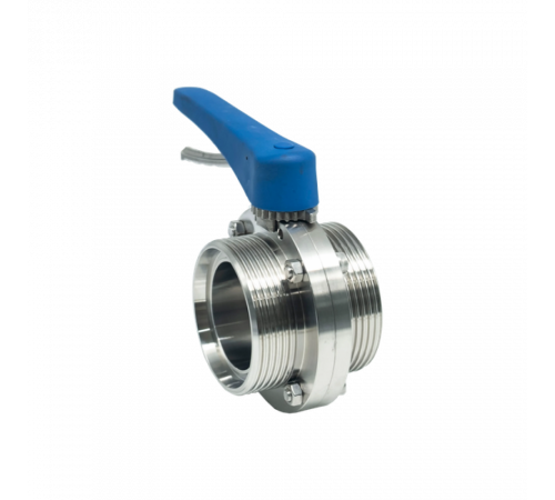 Затвор дисковый резьбовой нержавеющий под привод, EPDM, AISI304 DN65 (2_1/2