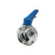 Затвор дисковый резьбовой нержавеющий под привод, EPDM, AISI304 DN50 (2