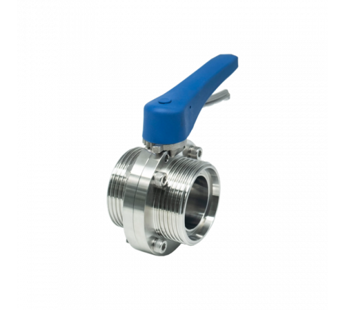 Затвор дисковый резьбовой нержавеющий под привод, EPDM, AISI304 DN50 (2