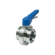 Затвор дисковый резьбовой нержавеющий под привод, EPDM, AISI304 DN50 (2