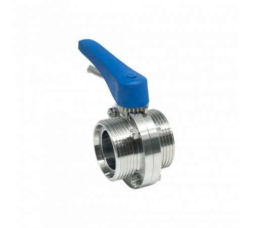Затвор дисковый резьбовой нержавеющий под привод, EPDM, AISI304 DN50 (2
