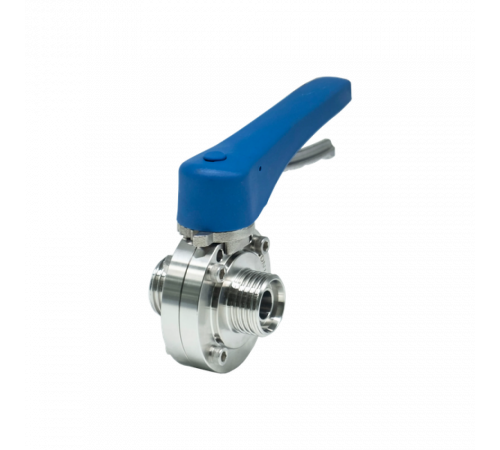 Затвор дисковый резьбовой нержавеющий под привод, EPDM, AISI304 DN15 (1/2