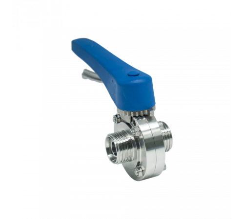 Затвор дисковый резьбовой нержавеющий под привод, EPDM, AISI304 DN15 (1/2
