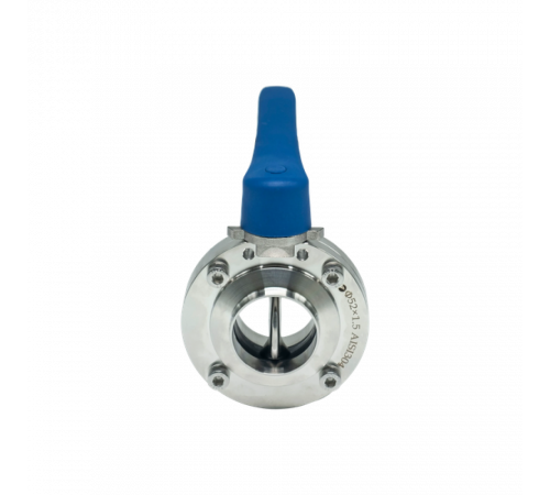 Затвор дисковый приварной нержавеющий под привод, EPDM, AISI304 DN50 (2