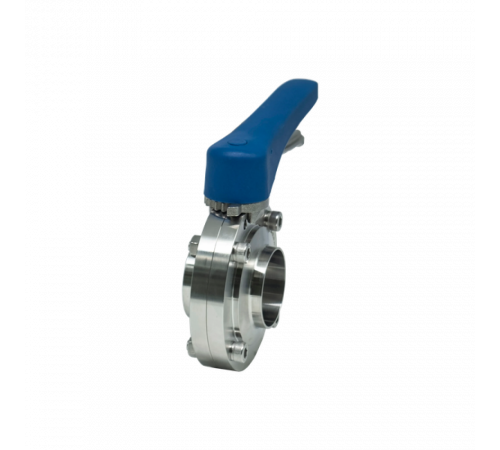 Затвор дисковый приварной нержавеющий под привод, EPDM, AISI304 DN50 (2