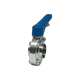 Затвор дисковый приварной нержавеющий под привод, EPDM, AISI304 DN50 (2