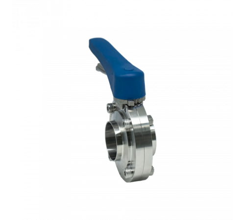 Затвор дисковый приварной нержавеющий под привод, EPDM, AISI304 DN50 (2