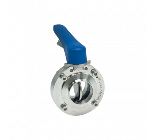 Затвор дисковый приварной нержавеющий под привод, EPDM, AISI304 DN50 (2