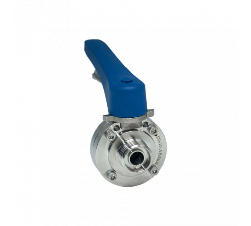 Затвор дисковый резьбовой нержавеющий под привод, EPDM, AISI304 DN15 (1/2
