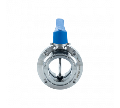 Затвор дисковый Clamp DIN нержавеющий под привод, EPDM, AISI304 DN65 (2_1/2