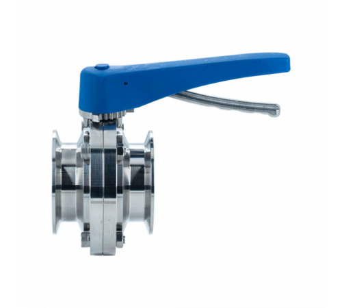 Затвор дисковый Clamp DIN нержавеющий под привод, EPDM, AISI304 DN65 (2_1/2