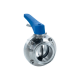 Затвор дисковый Clamp DIN нержавеющий под привод, EPDM, AISI304 DN65 (2_1/2