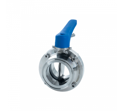 Затвор дисковый Clamp DIN нержавеющий под привод, EPDM, AISI304 DN65 (2_1/2
