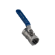 Кран шаровый муфтовый стандартнопроходной нержавеющий (1PC), AISI304 DN25 (1