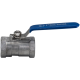 Кран шаровый муфтовый стандартнопроходной нержавеющий (1PC), AISI304 DN25 (1